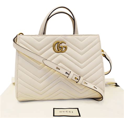 white gucci marmont small